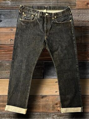 DOUBLE RL RALPH LAUREN RRL “SLIM” SELVEDGE DENIM JEANS- 36x34